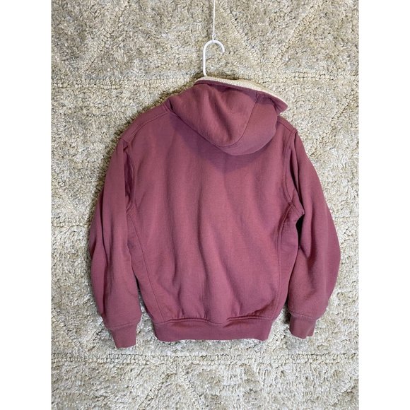 SCHMIDT WORKWEAR Fit for Her Sherpa Lined Zip Jacket Womens 10-12 Pink - Picture 8 of 9